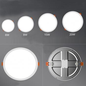 Lampe encastrée LED ultra-mince 6W 8W 15W 20W