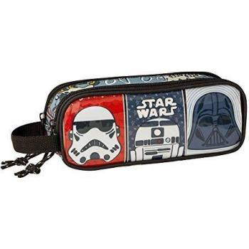 Báscula Escolar Star Wars Estuche Doble con Cremallera