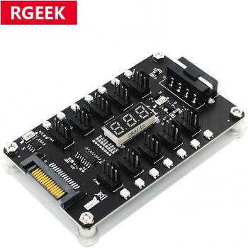 Ventilateur PC 4‑Broches Temp‑LED