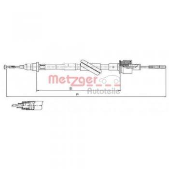 Metzger 10.2444 cavo comando frizione