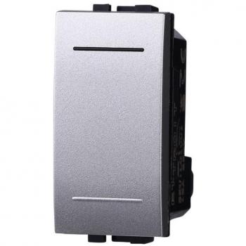 Ettroit deviatore 1p 16a unipolare colore grigio compatibile con bticino living international
