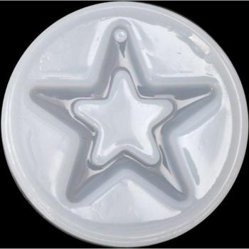 Moule silicone cœur‑étoile avec cristal intégré