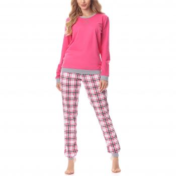 Pyjama Ensemble Haut et Bas Femme MS10-168 Amarante Gris