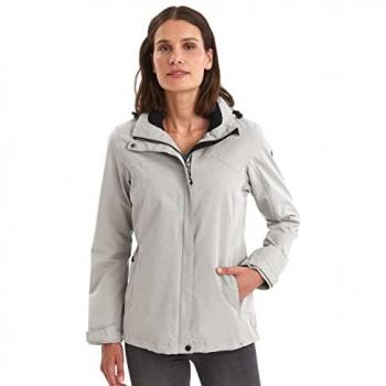 Outdoorjacke KILLTEC Inkele, Damen, Gr. 46, beige (hellbeige), 100% Polyester, sportlich, Jacken