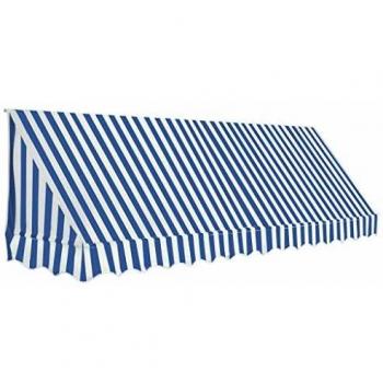 Toldo de Jardín 350x120 cm Azul y Blanco
