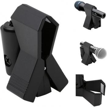 Support Universel pour Micro – Pince Plastique Noire