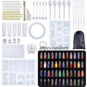 Silicone Resin Casting Molds Set (184 Pieces) for Jewelry Making