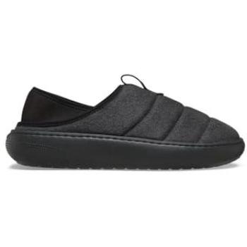 Crocs Classic Sueded Moc Slippers – Pure Black Size 36-37