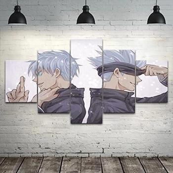 Anime Leinwandserie „Gojo Satoru“ – 5 Stück, 150 cm × 80 cm