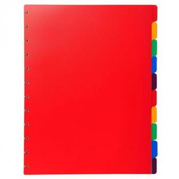 Exacompta 10 Part A4+ Blank Dividers Assorted Colours