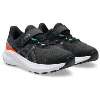 Scarpe Sportive ASICS GT-1000 13 per Ragazzi Nero, Arancione e Bianco