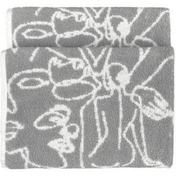 Furn Everybody handdoek abstracte jacquard One Size bruin