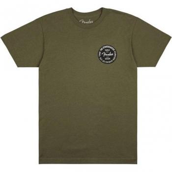 Fender Strat Anniv Badge Shirt Oliv XL