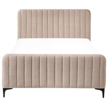 Lit Double Touffeté Beige 120x200 cm