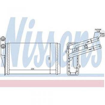 Nissens 70224 Heat Matrix for Interior Heating