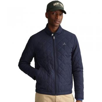 Gant Men's Evening Blue Quilted Windcheater Jacket