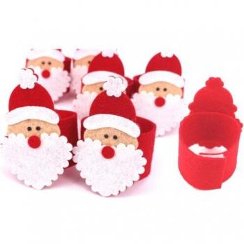 Anillo decorativo de servilleta Santa Claus para banquetes