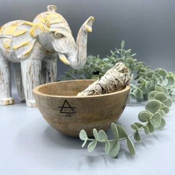 Cuenco de Ofrenda Natural 13x7 cm