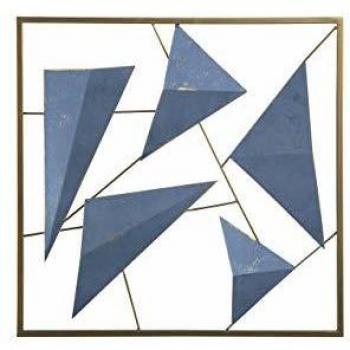 Oro e Blu Metallo Art Deco Beliani