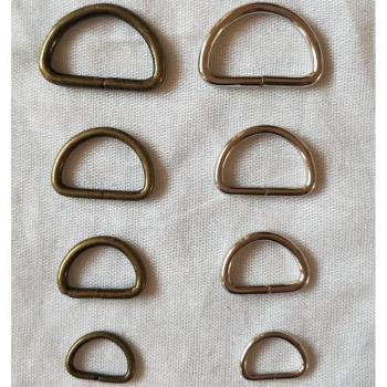 20pcs Metal D Ring Buckles for Luggage and Bags