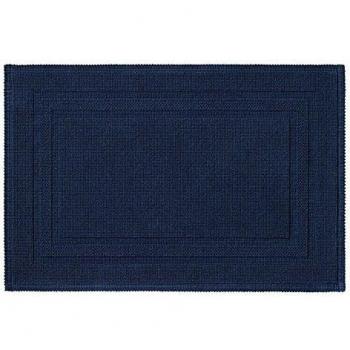 RHOMTUFT Grace Bath Mat Indigo 70cm W x 120cm L