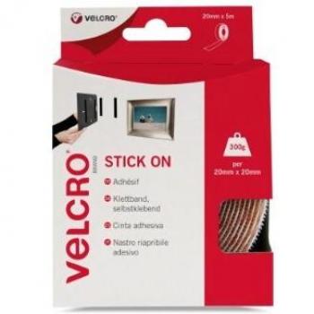Velcro White Stick On Hook Loop