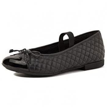 Baby Girl Geox Plie Ballet Flats – Classic Black, UK 9
