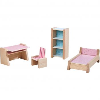 HABA Möbelpaket für Little Friends – Bett, Tisch, Stuhl & Regale
