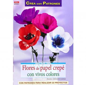 Flores de papel crepe con vivos colores.