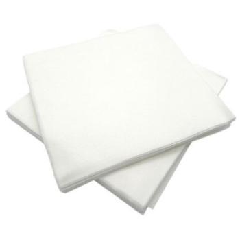 Serviettes jetables blanches 40 x 40 cm
