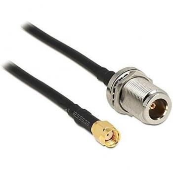 Delock 88845 HF RP‑SMA Plug to N Jack Cable 1.5 m