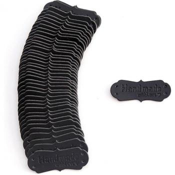 Leather Tags for Knitted Accessories, 10 Pack