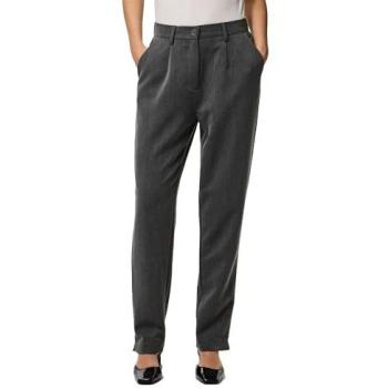 PIEKES Pantaloni a vita alta Kamil Ankle dark grey melange XS