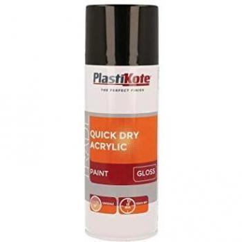 PlastiKote Trade Quick Dry Acrylic Spray Paint Gloss Black
