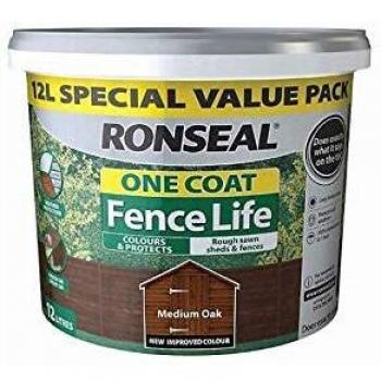 Ronseal Fence Life One Coat 5L 12L All Colours Protects Shed Garden Paint Stain