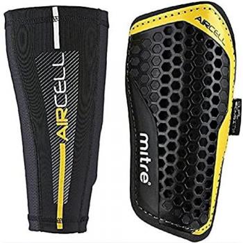 Mitre Pro Aircell Slip-on Shin Guards with Locking Sleeves