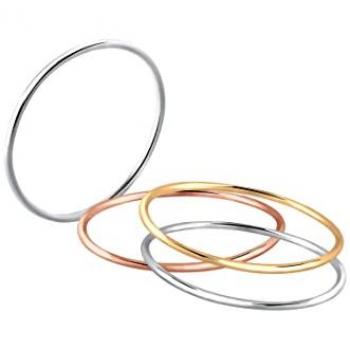Elli Damen Ring Set Stacking-Rings Tricolor