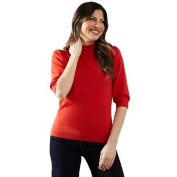 Elegant Fine Gauge Puff Sleeve Top