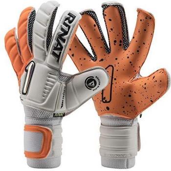 Rinat Quantum Turf Kids Torwart Handschutz 4 in Weiß und Orange