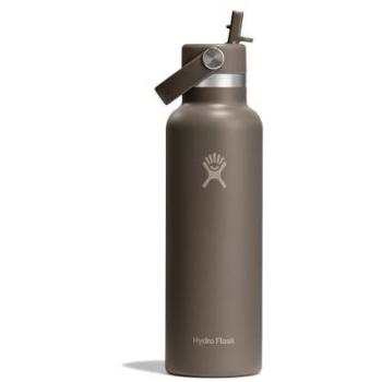 Gourde Hydro Flask 621ml marron avec capuchon paille