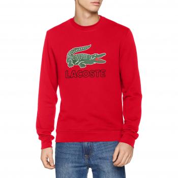 Lacoste Sudadera para Hombre SH6382 en Rojo (Clusi Chiné 9qa)