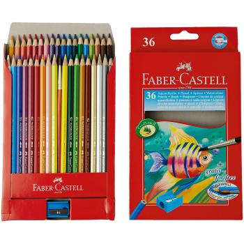 Palette Crayons Aquarelle Faber-Castell 36 couleurs