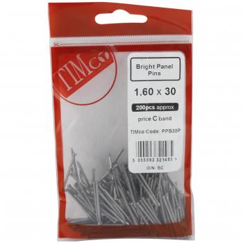 Timco Bright Panel Pins 30mm x 1.60 200 Pack