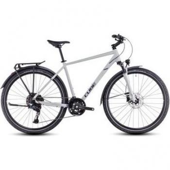 Cube Nature EXC Allroad Hybrid – 11‑Sattelstützen, 700 mm, SeaSalt Grau 2025