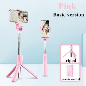 Selfie stick avec trépied 3 en 1 et anneau lumineux LED pour iPhone X 8