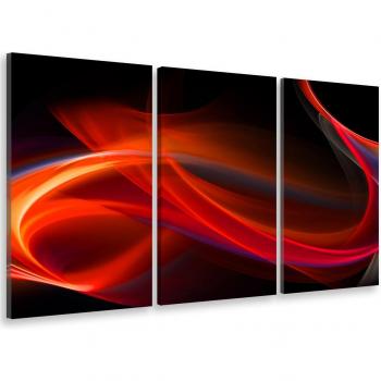 Abstraction Émeraude – Triptyque Hxadeco – 90x60 cm