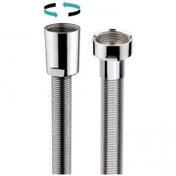 Tubo Doccia Spring Line 2m Ø 13mm Aisi 304 Senza Torsione Calotta Liscia