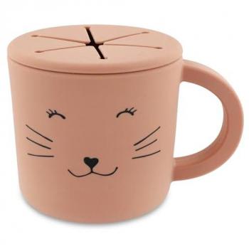 TRIXIE Katzensnackbecher aus Silikon, Farbe: Rosa