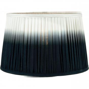 Ombre Black Pleated Tapered Table Lamp Shade