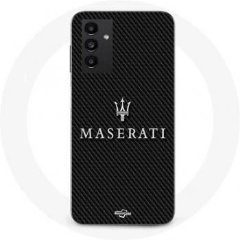 White Carbon Maserati Shield for Galaxy A14 5G